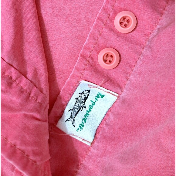 Tarpon Wear Vented Fishing Shirt Pink Roll Up Sleeves Boating Nylon USA Made - Picture 4 of 10